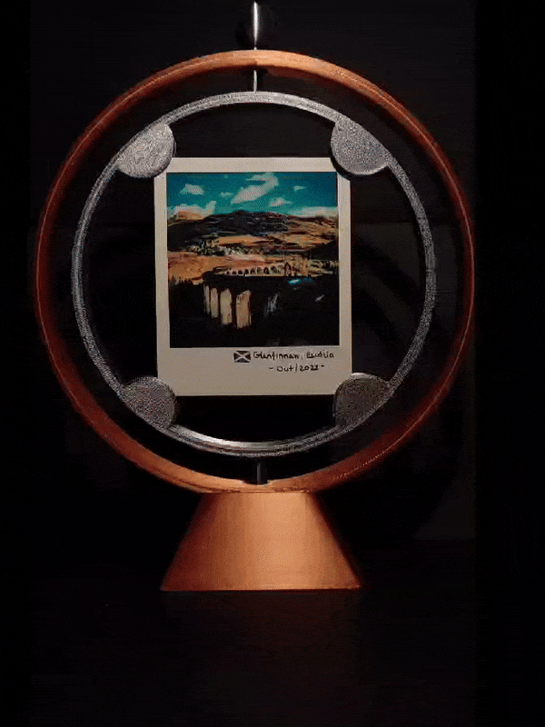 Dual Instax Picture Rotating Frame