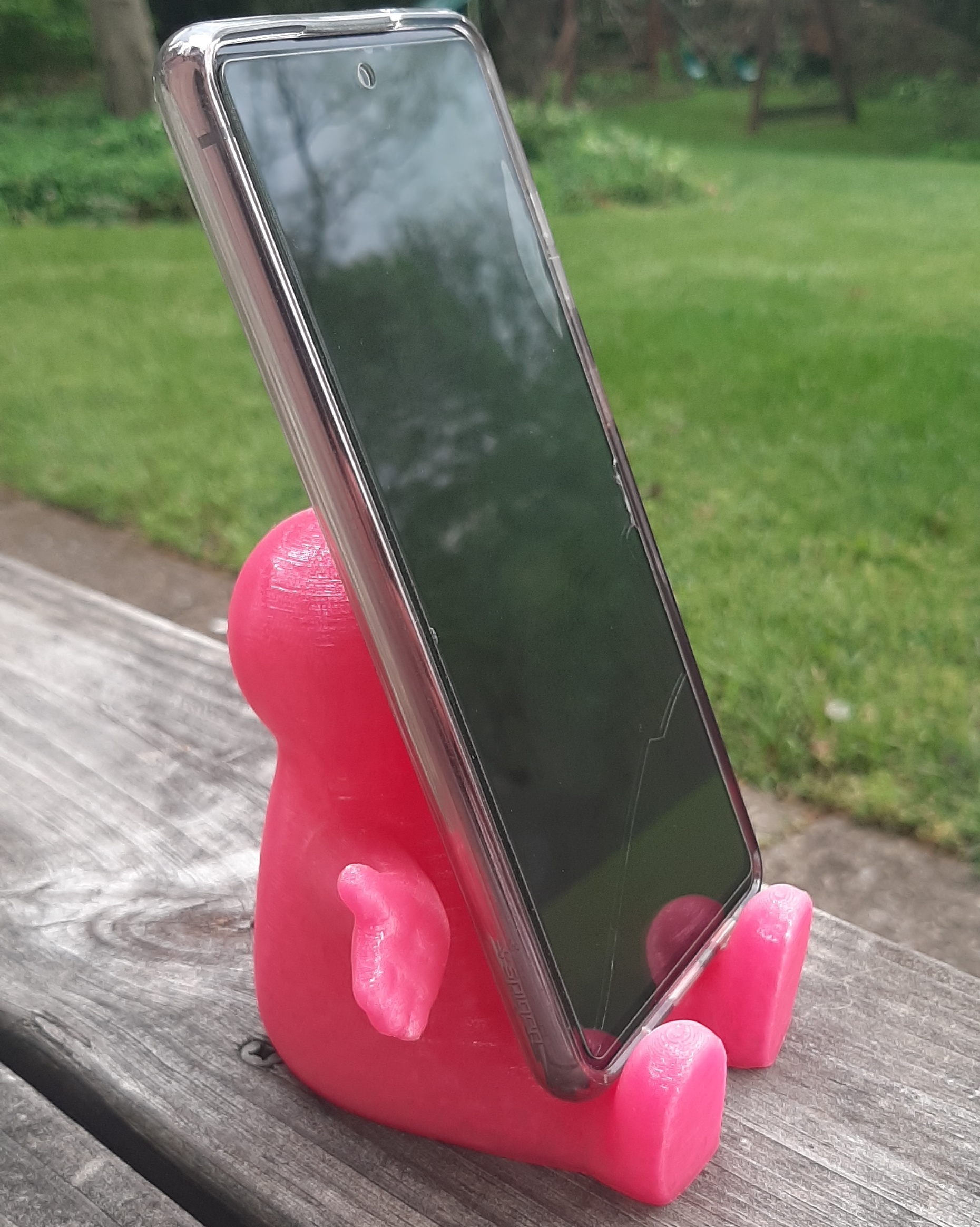 Happy Guy phone and tablet holder