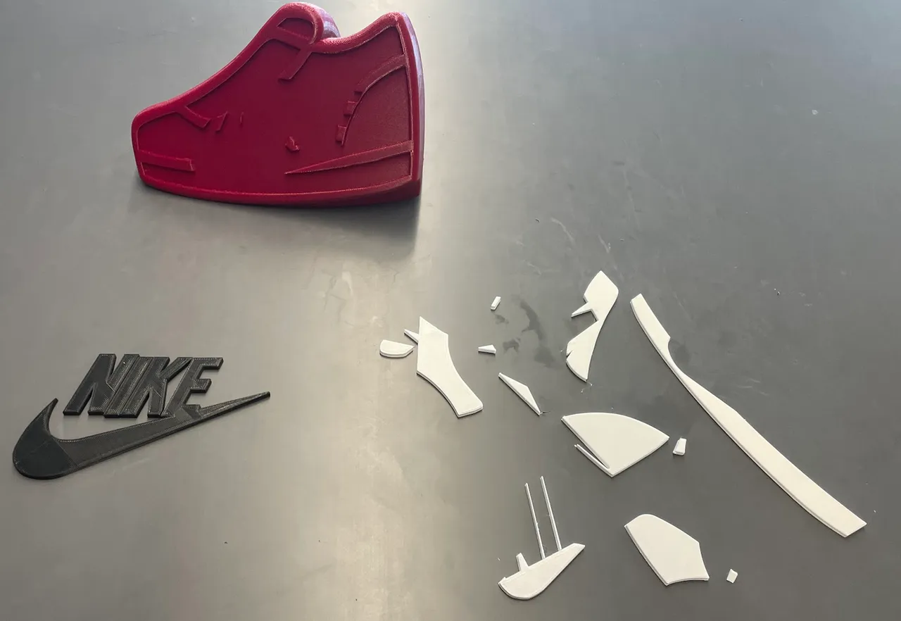 Nike Logo on Shoe Stand**REQUIRES SCALE DOWN** by Raghav Devulapalli |  Download free STL model | Printables.com, image size:1280x882