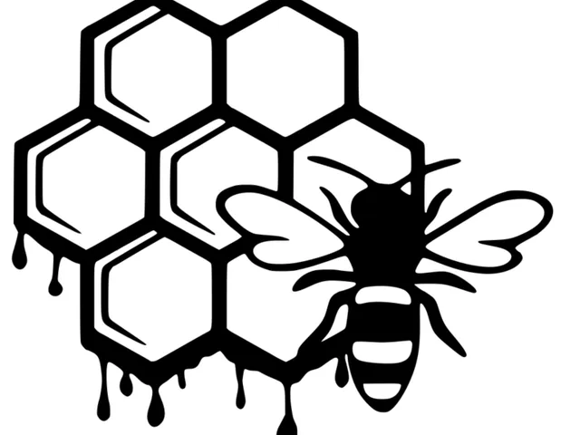 Honeycomb and Bee Wall art