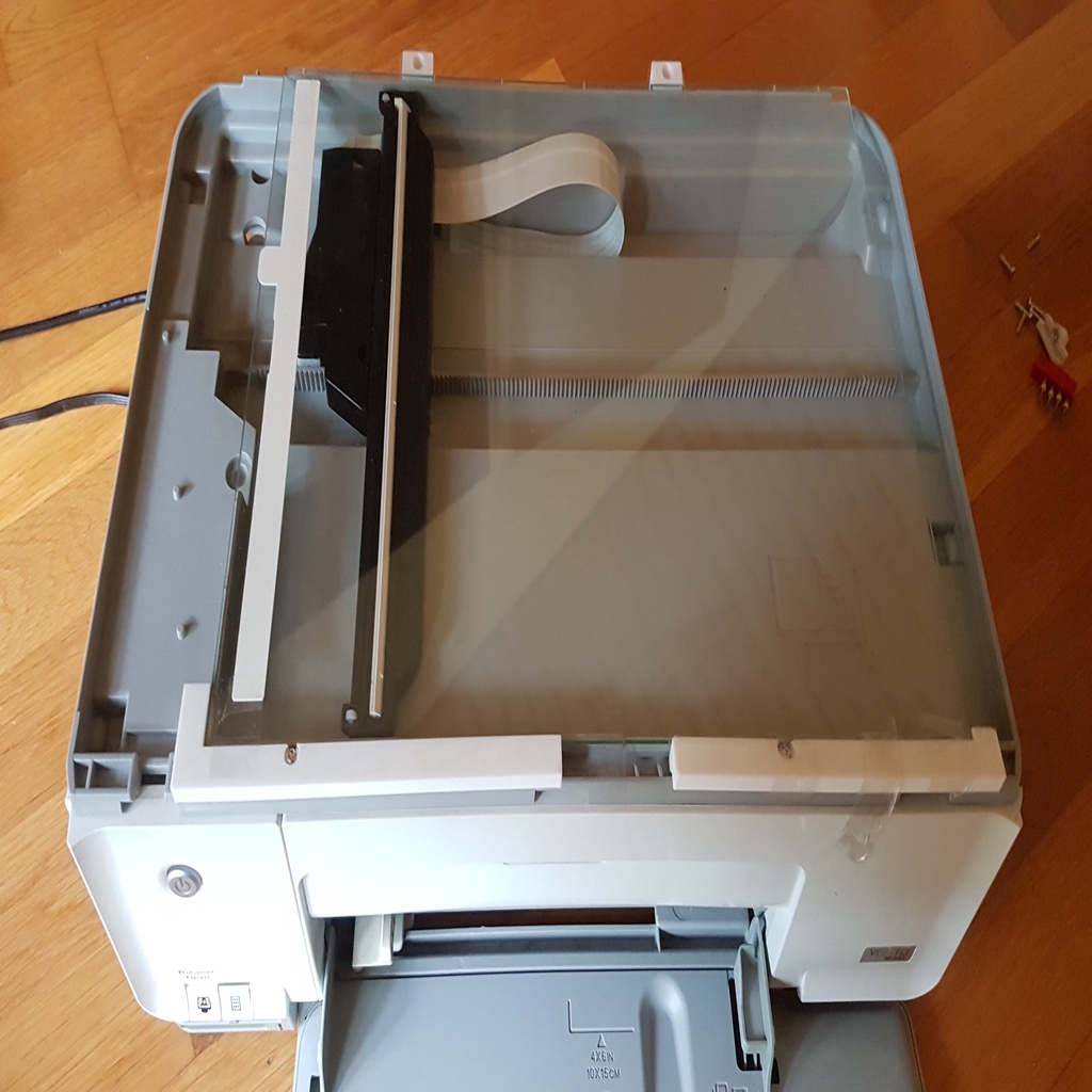 turn an old scanner into a "flat bed " one