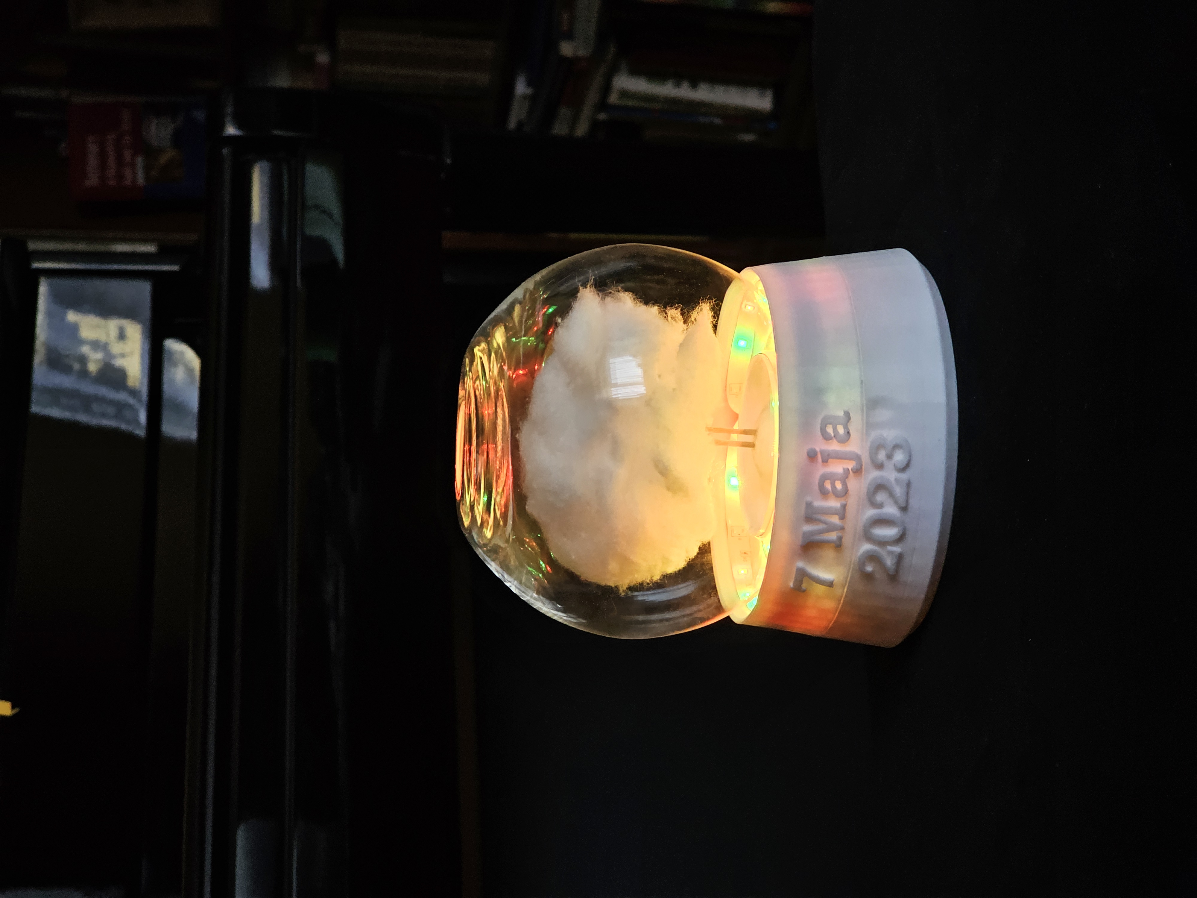Anniversary LED snowglobe