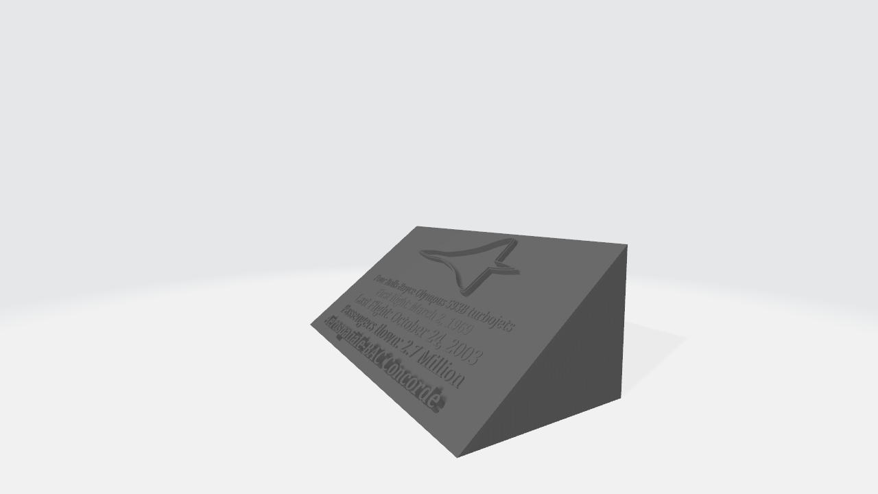 Aerospatiale-BAC Concorde Plaque