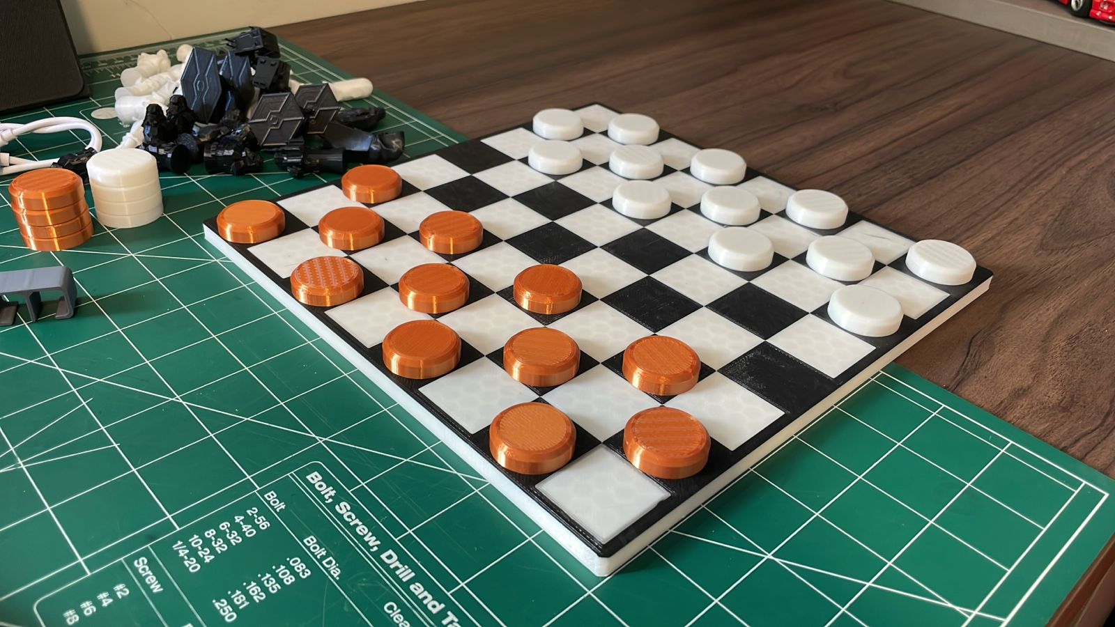 Checkers and Chess Board by jthomeo | Download free STL model ...