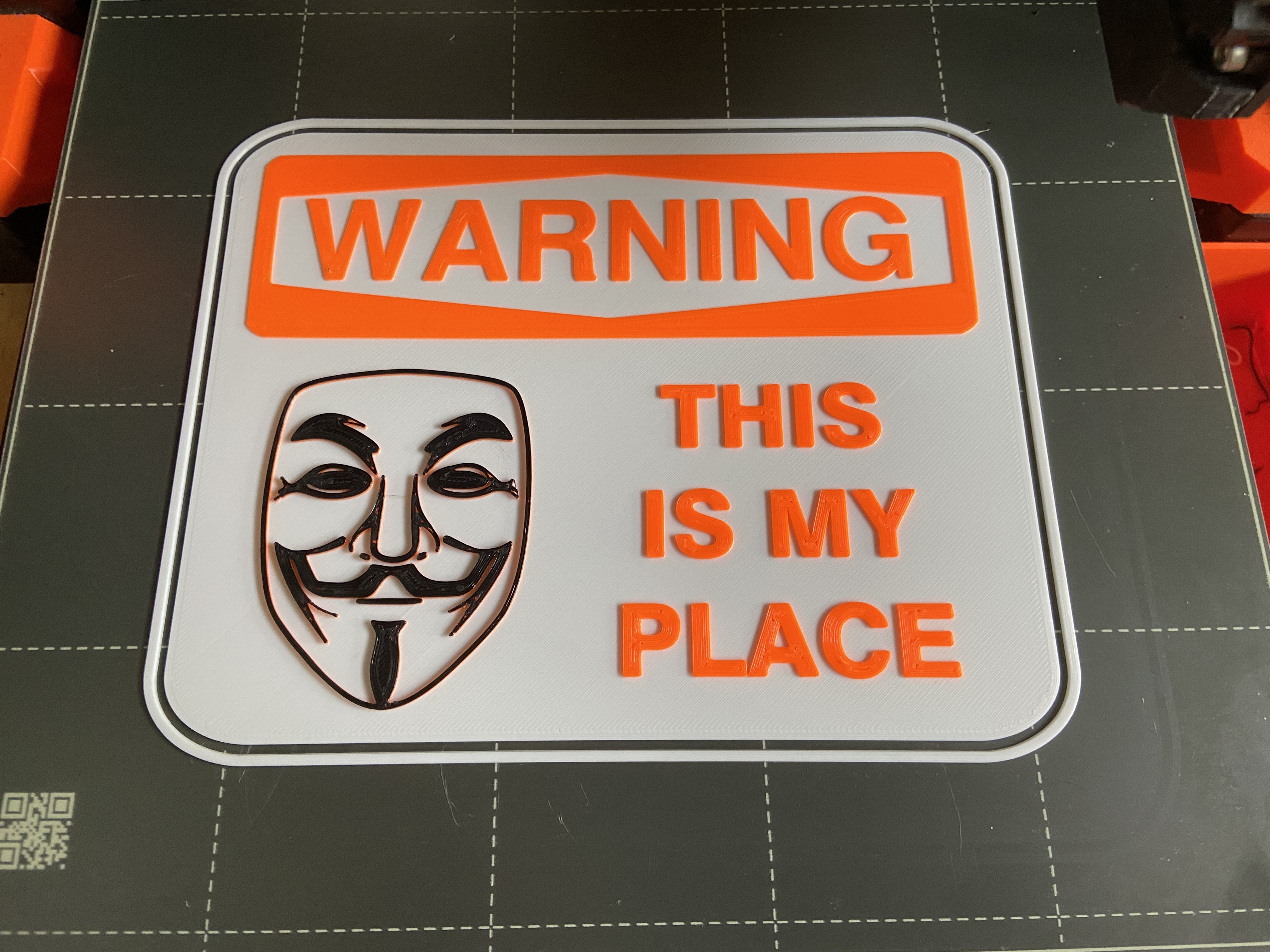 Warnschild Anonymus