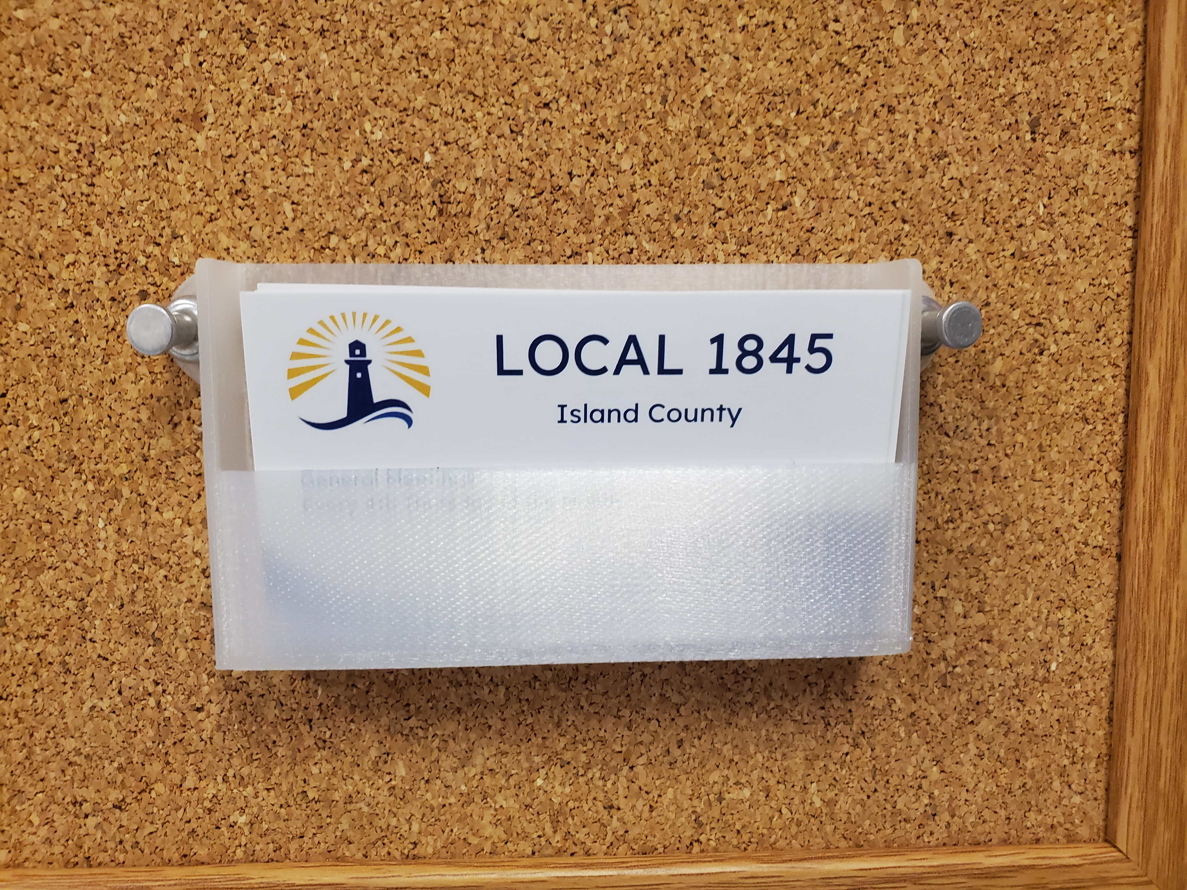 Business Card Holder Designed For Corkboard