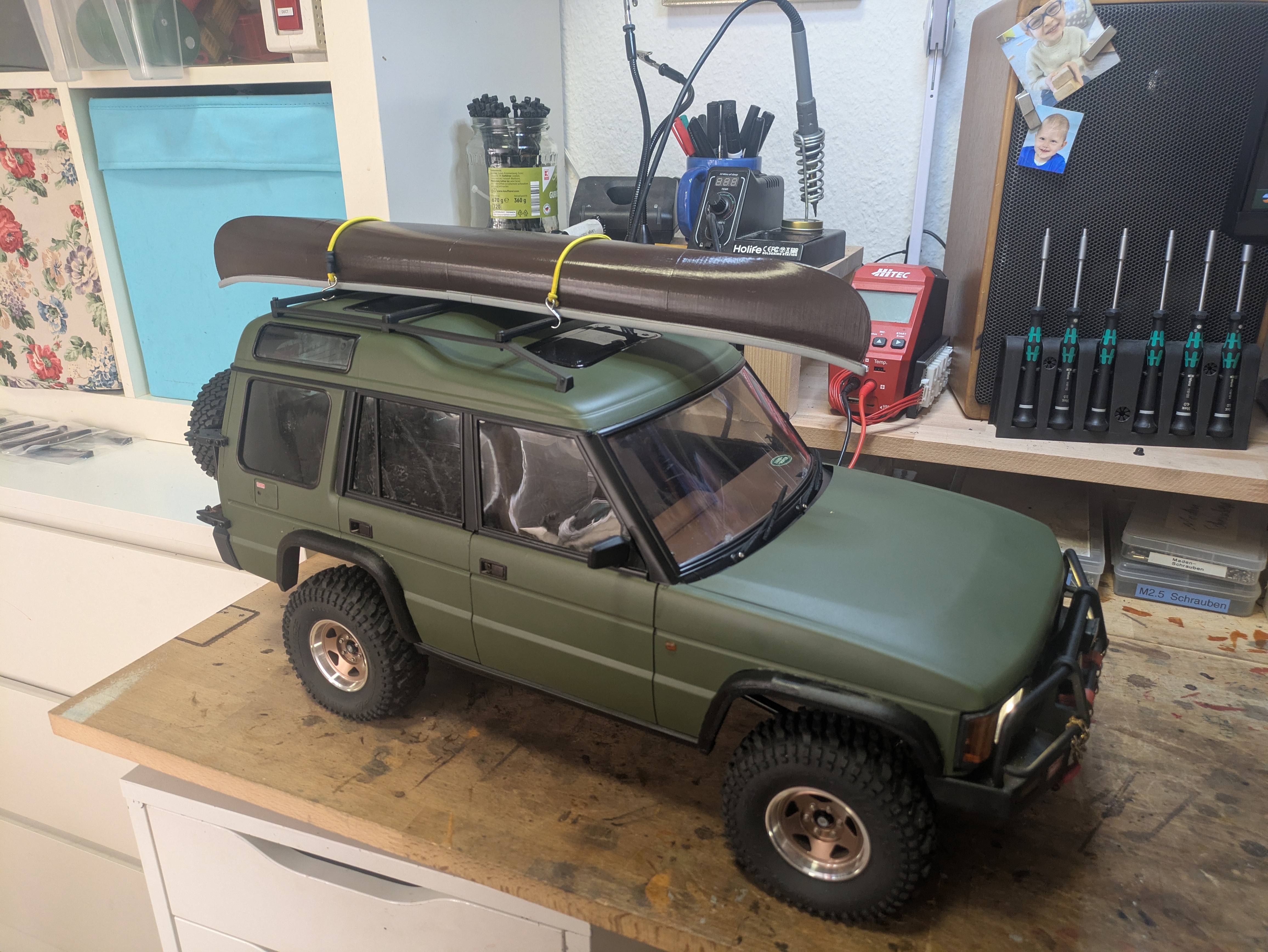 Team Raffee Landrover Discovery Gen 1 - Body Parts / Fender / Roffrack / Dashboard / Interior — miniatura 4