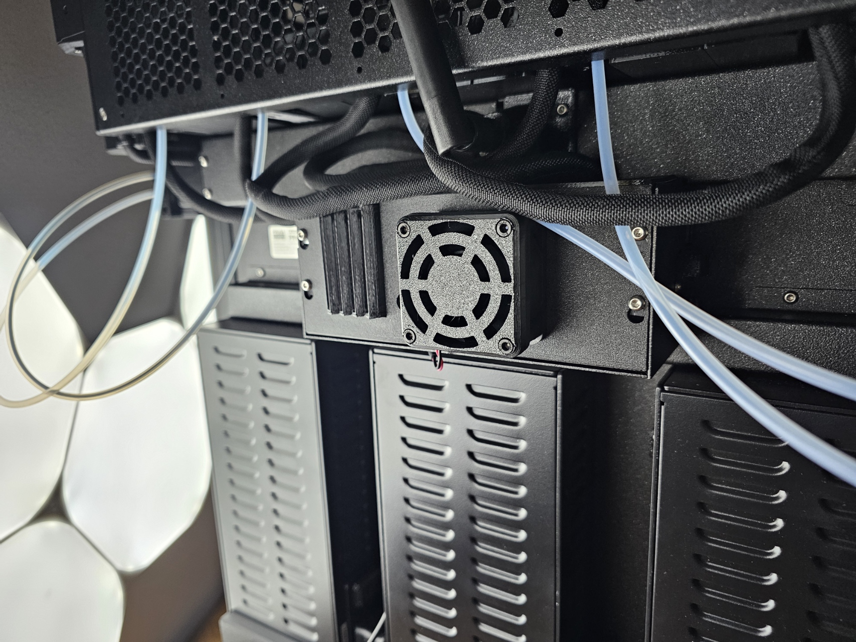 Prusa XL Buddy cover with air vents and 50mm Fan