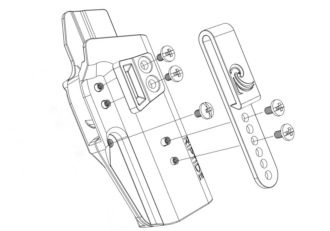 Riptide holster OWB left handed (remix)