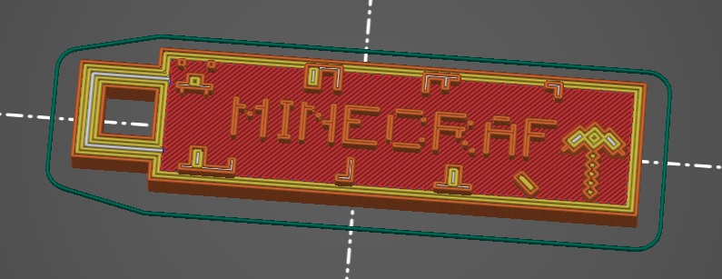 Přívěsek na klíče Minecraft (Keychain)