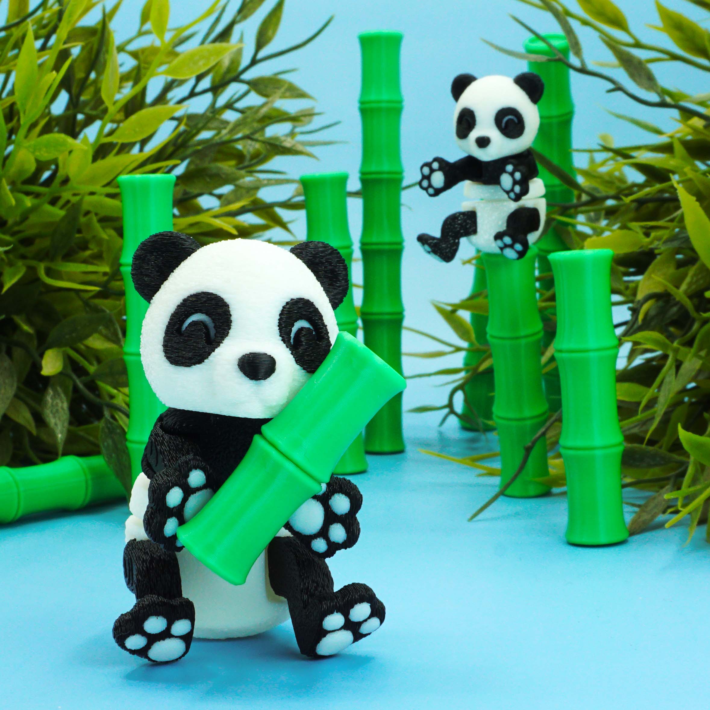 Magnetic Panda + Bamboo Hut
