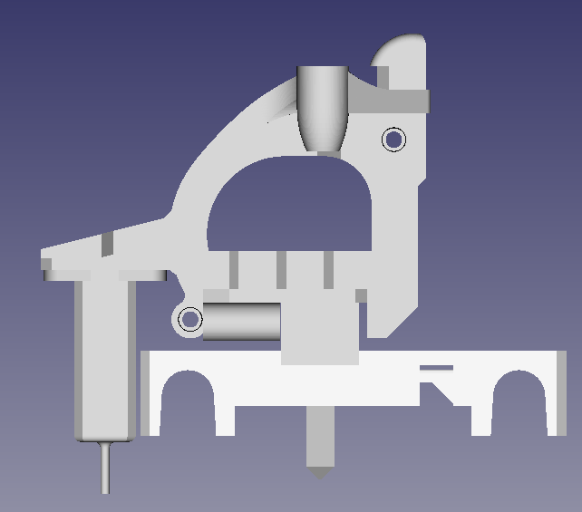 Maker Bot Replicator 2 Fan Holder with BL Touch by Cameron Kramr