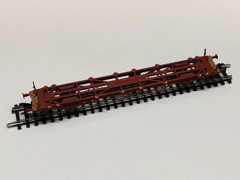 Container Wagon, Green Cargo Lgjns 745/746, in H0 scale (1:87) by