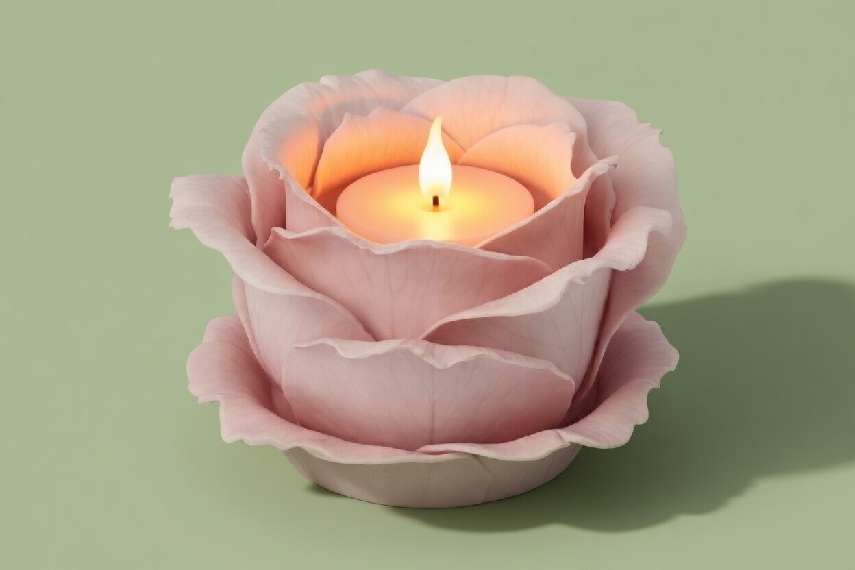Bloom Light Decor Candle