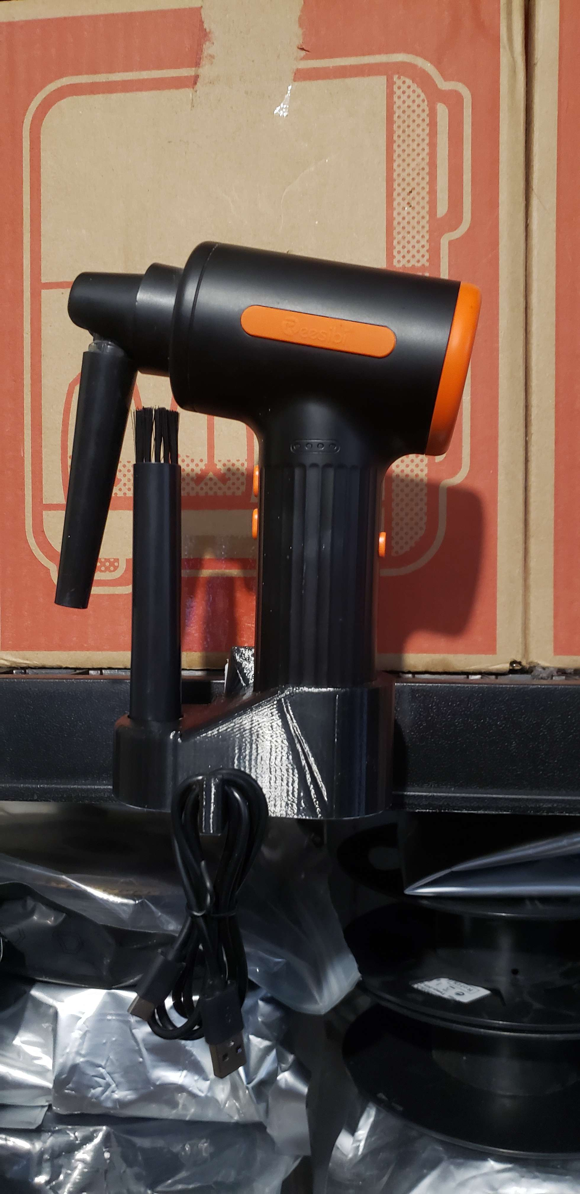 Air Duster Modular Clamp Mount 3D model thumbnail