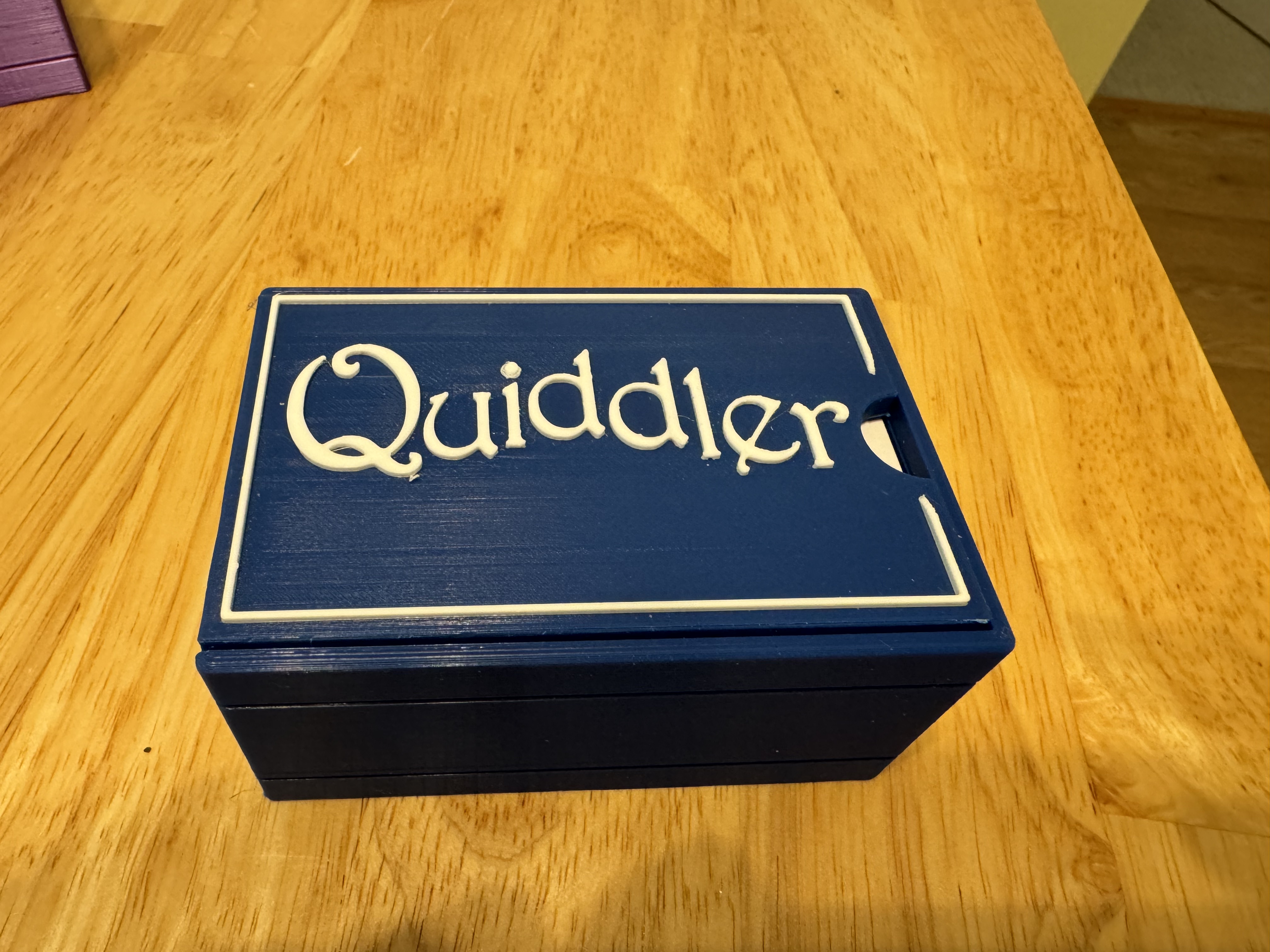 Quiddler Lid for Five Crowns Deck Box