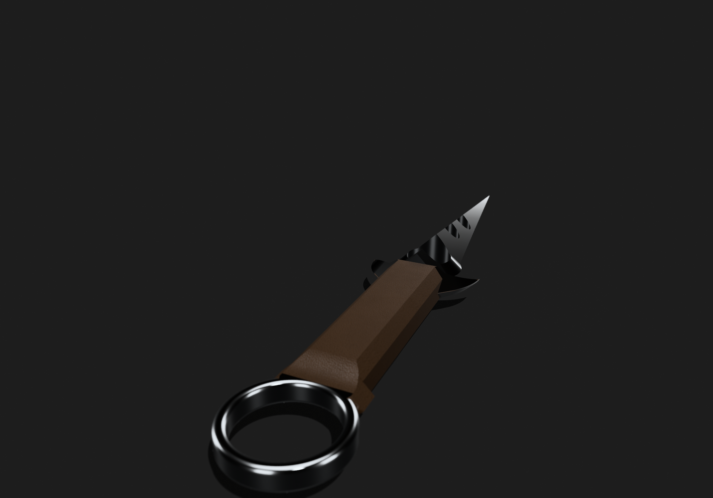 Miniatura 3 do modelo 3D Throwing knife