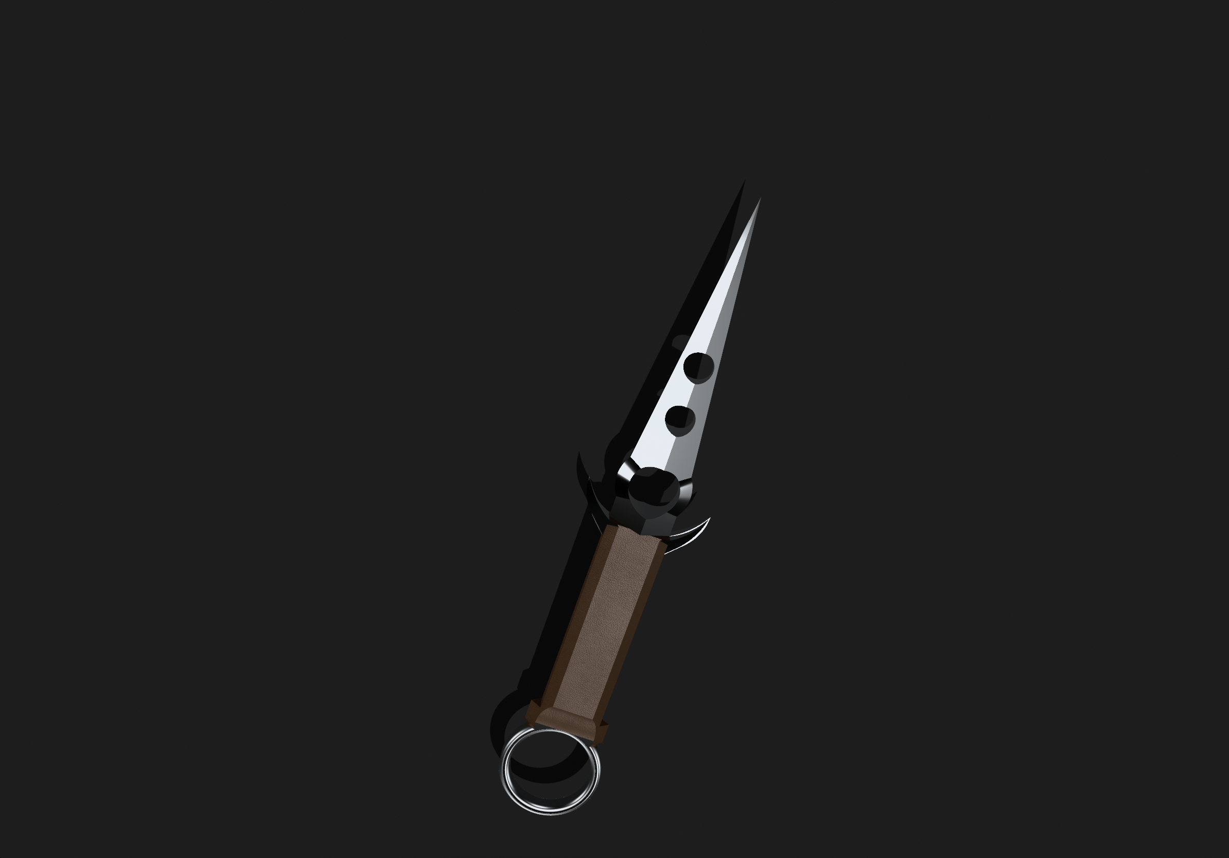 Miniatura 2 do modelo 3D Throwing knife