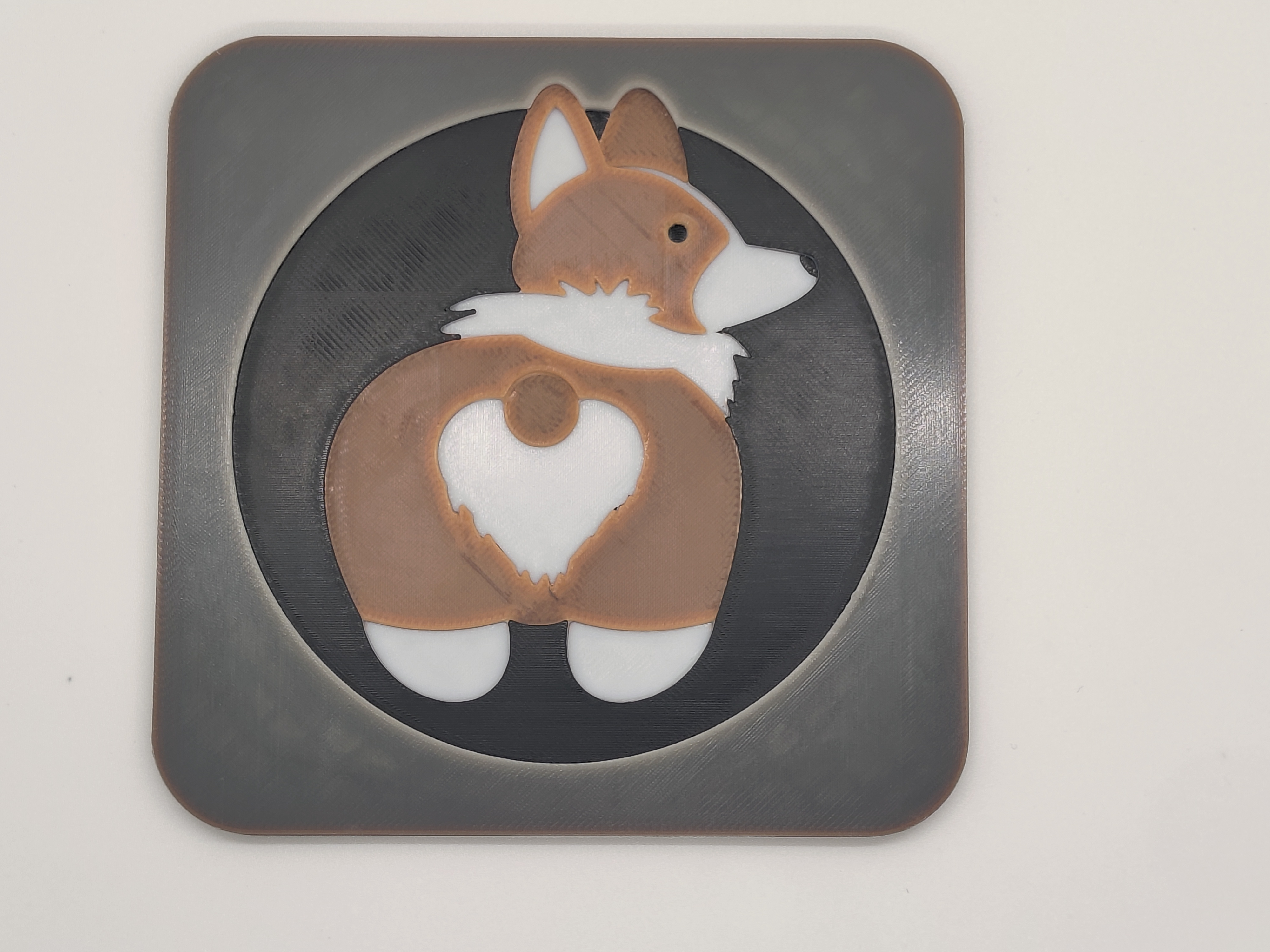 Miniatura 2 do modelo 3D Cute Corgi Coasters