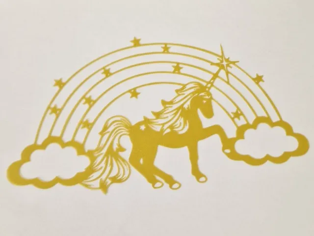 Wall art- Unicorn with rainbow