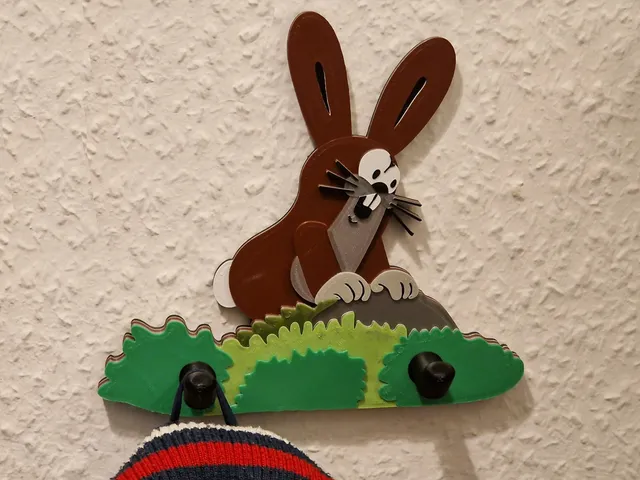 Der kleine Maulwurf - Hase (Krtek a zajíček) - Kids CoatHanger (Little Mole)