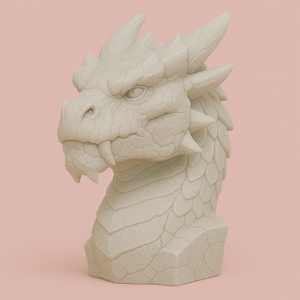 Earth Dragon Head — Free .3mf 3D Printable