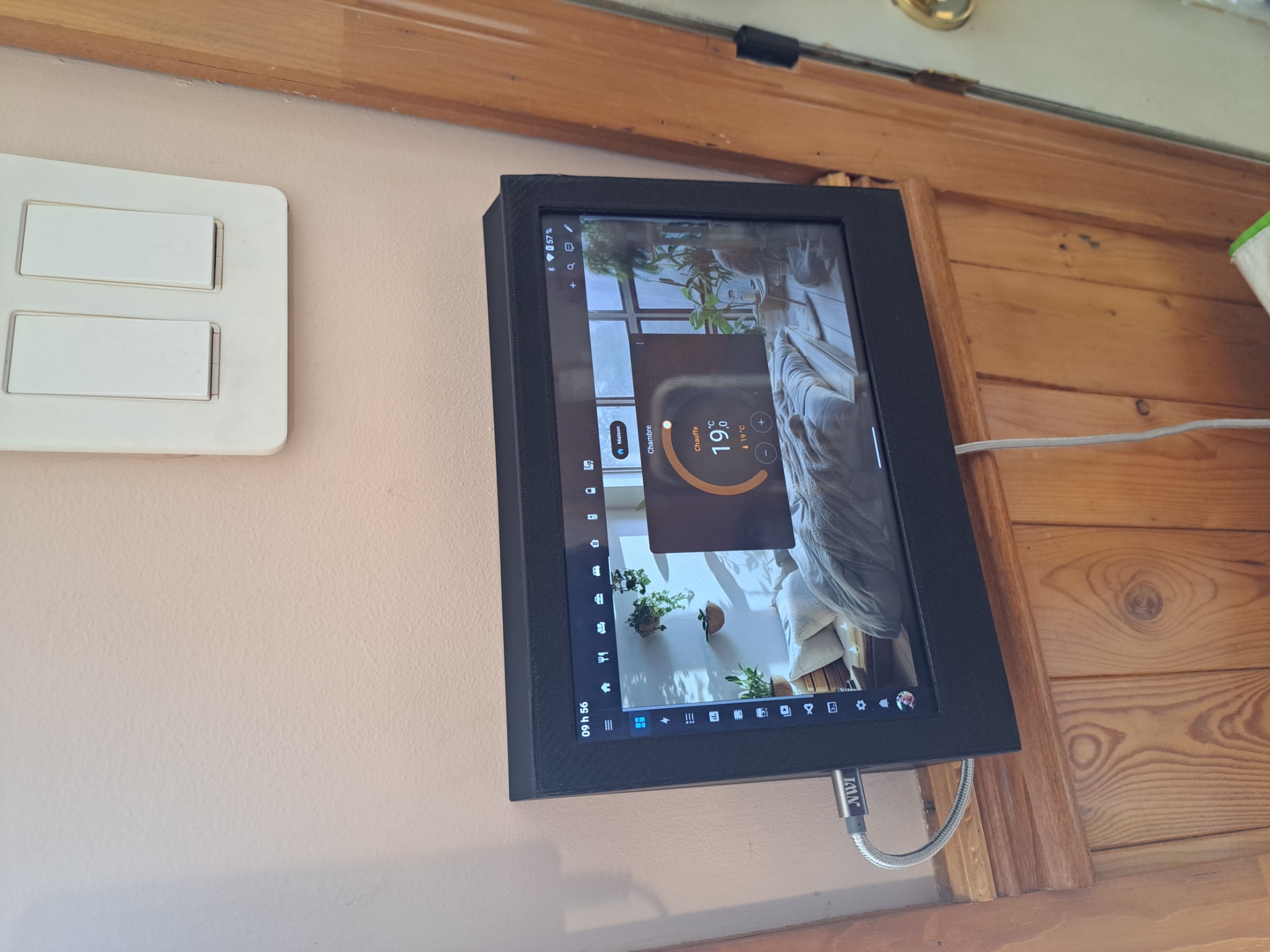 Home assistant dashboard tablet holder 3D model