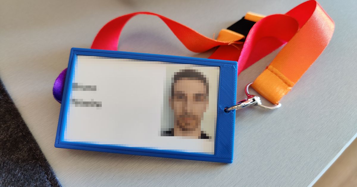 ID Card/Badge holder by Celta, Download free STL model