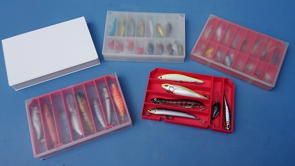VHS video cassette small parts box for fishing lures and other stuff