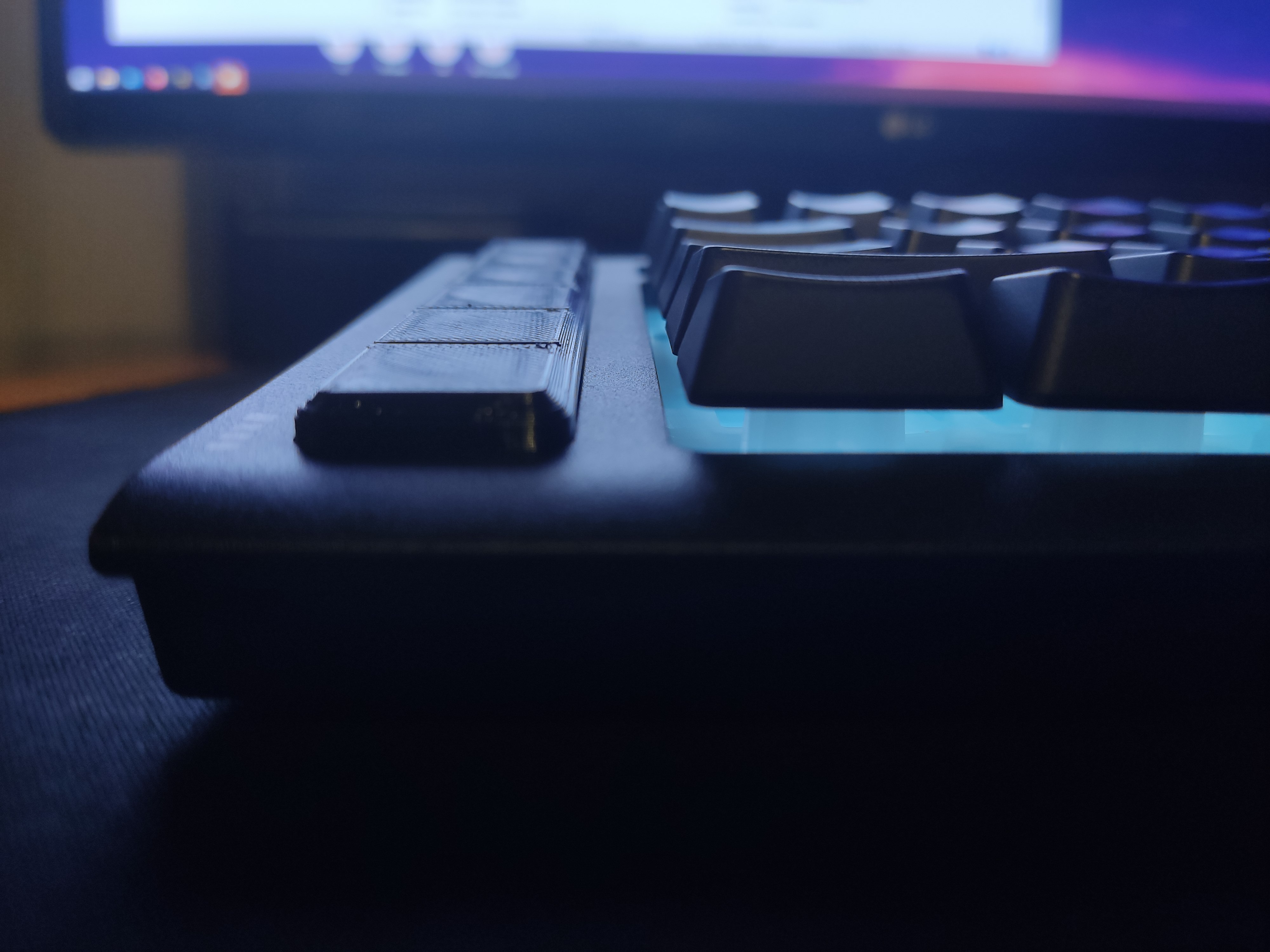 Corsair K55 macro keys blocking plate