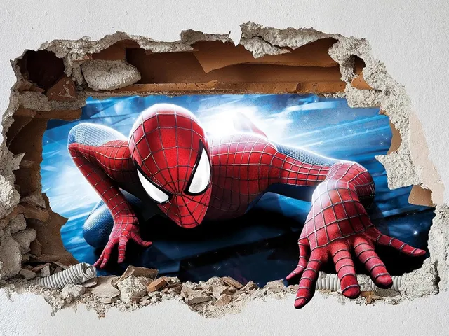 Spider Man in the wal