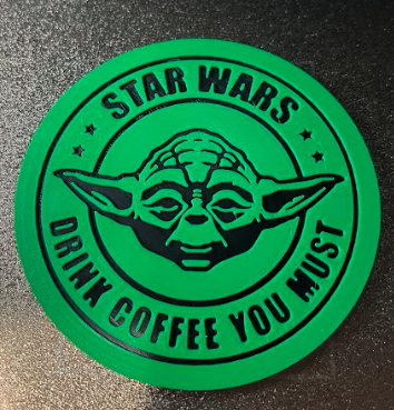 Yoda Coffee Coaster - Drink Coffee You Must