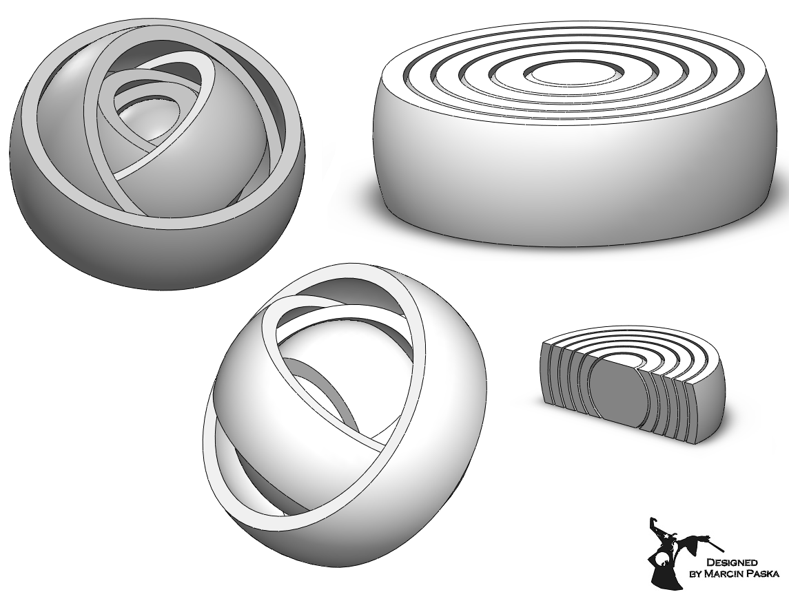 Rotating Rings Fidget Toy By Marcinpaska Download Free Stl Model