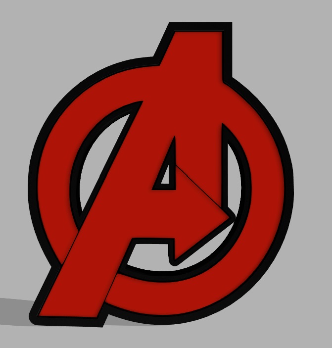 Light box AVENGERS by AS3D | Download free STL model | Printables.com