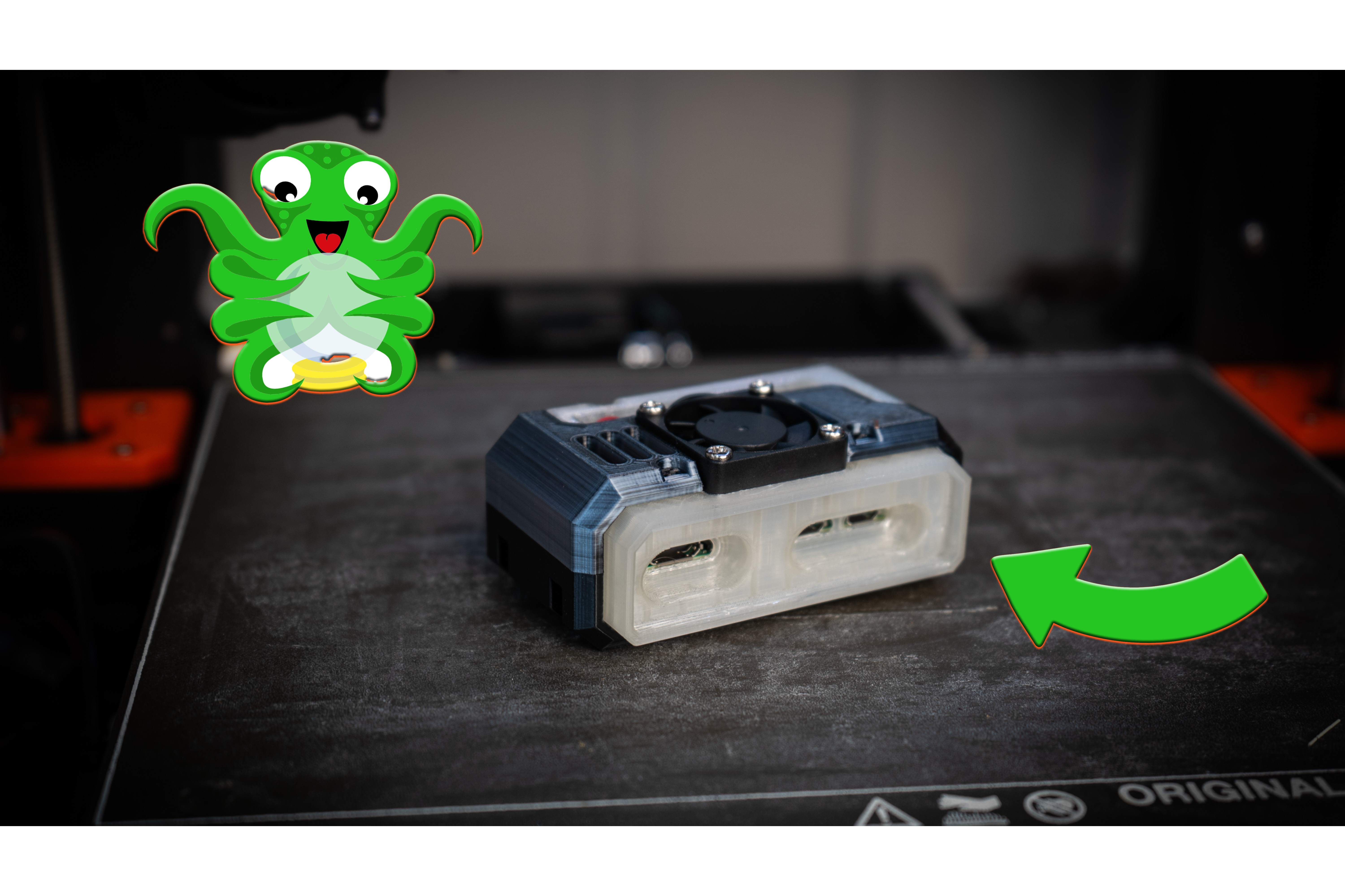 Raspberry Pi Zero 2 W Case Rework for Octoprint (More Cooling) 3D model thumbnail