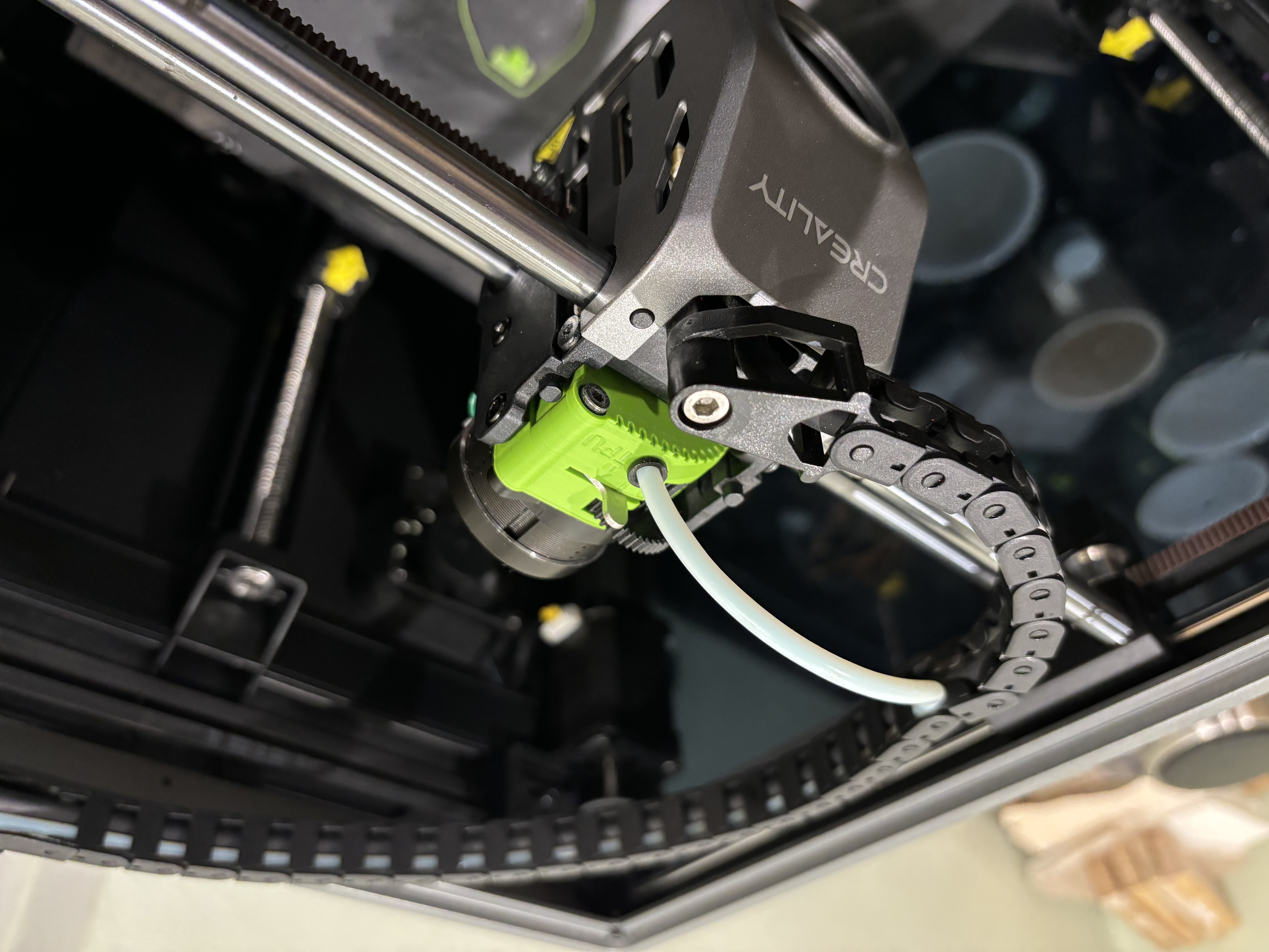 Make-It-Fit Creality K1 LGX Extruder Housing for Bondtech LGX Lite Internals.