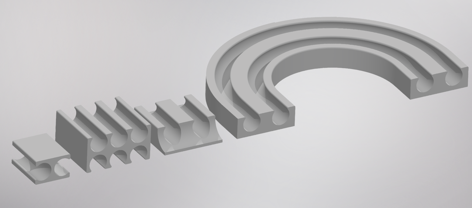 Holder pneumatic hoses 6mm diameter
