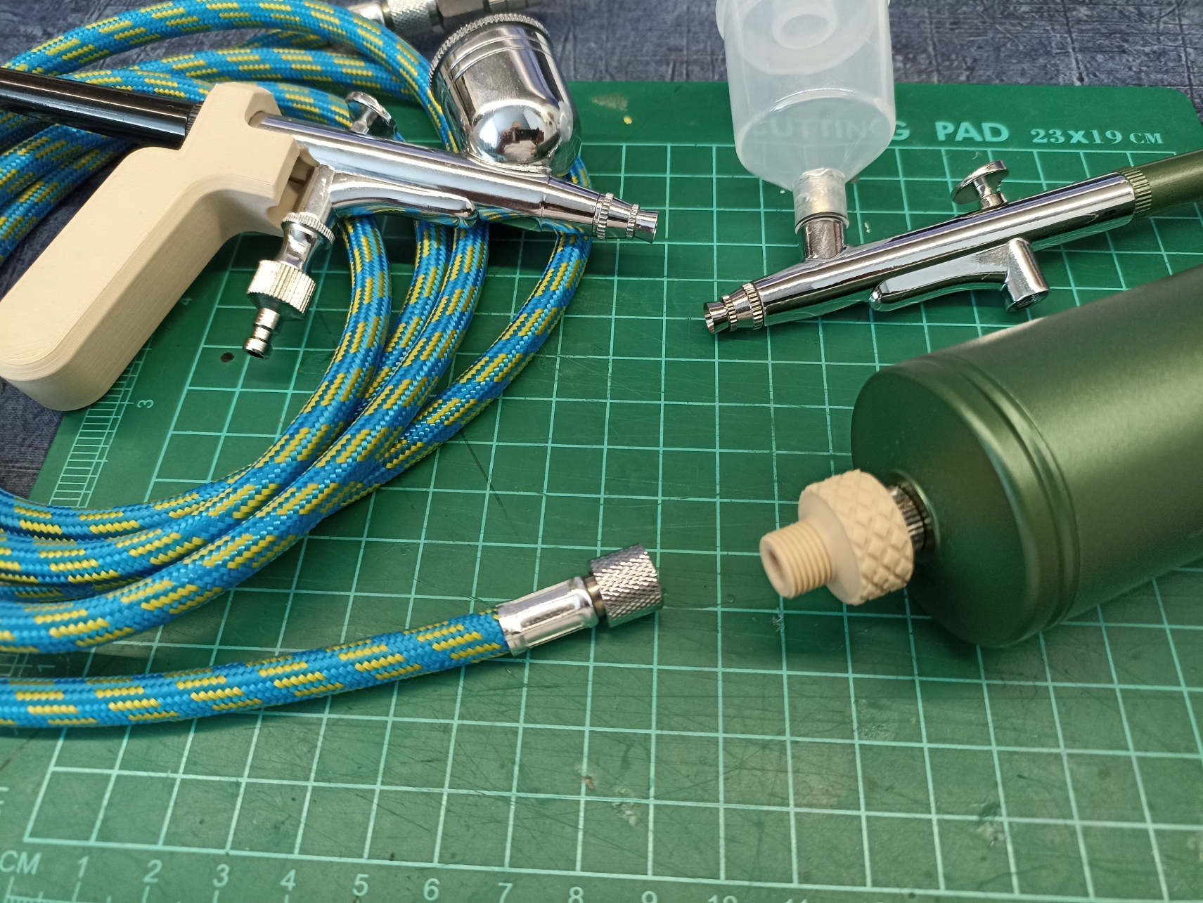 Airbrush adapter from M7-0.75 to G1/8"