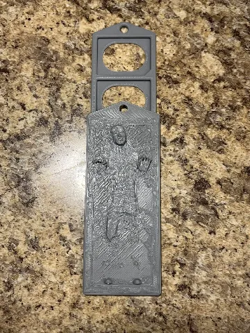 Han Solo in Carbonite Cover for SD Card Holder