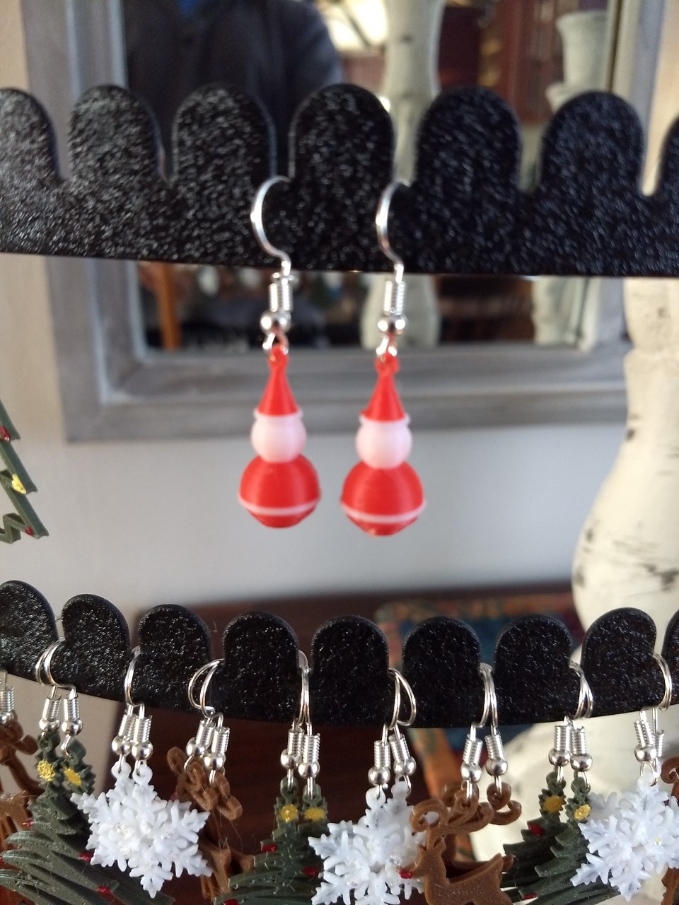 Santa Snowman Earrings