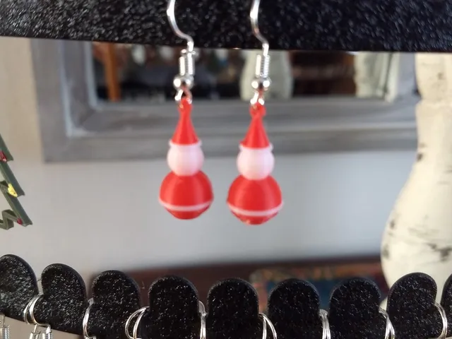 Santa Snowman Earrings