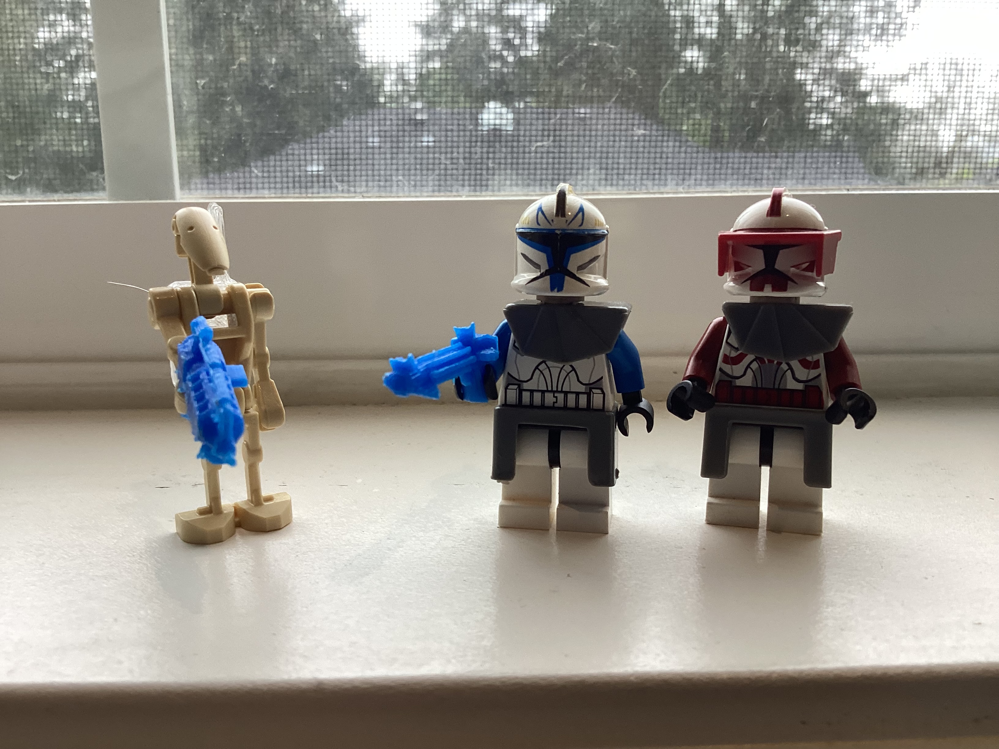 Lego scaled blasters from star wars the clone wars