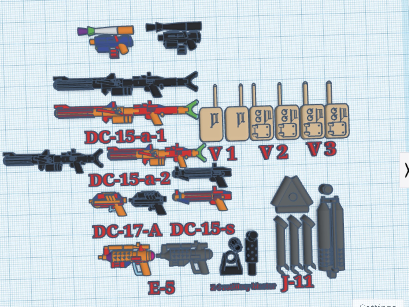 Lego scaled blasters from star wars the clone wars by Mr.Banana ...
