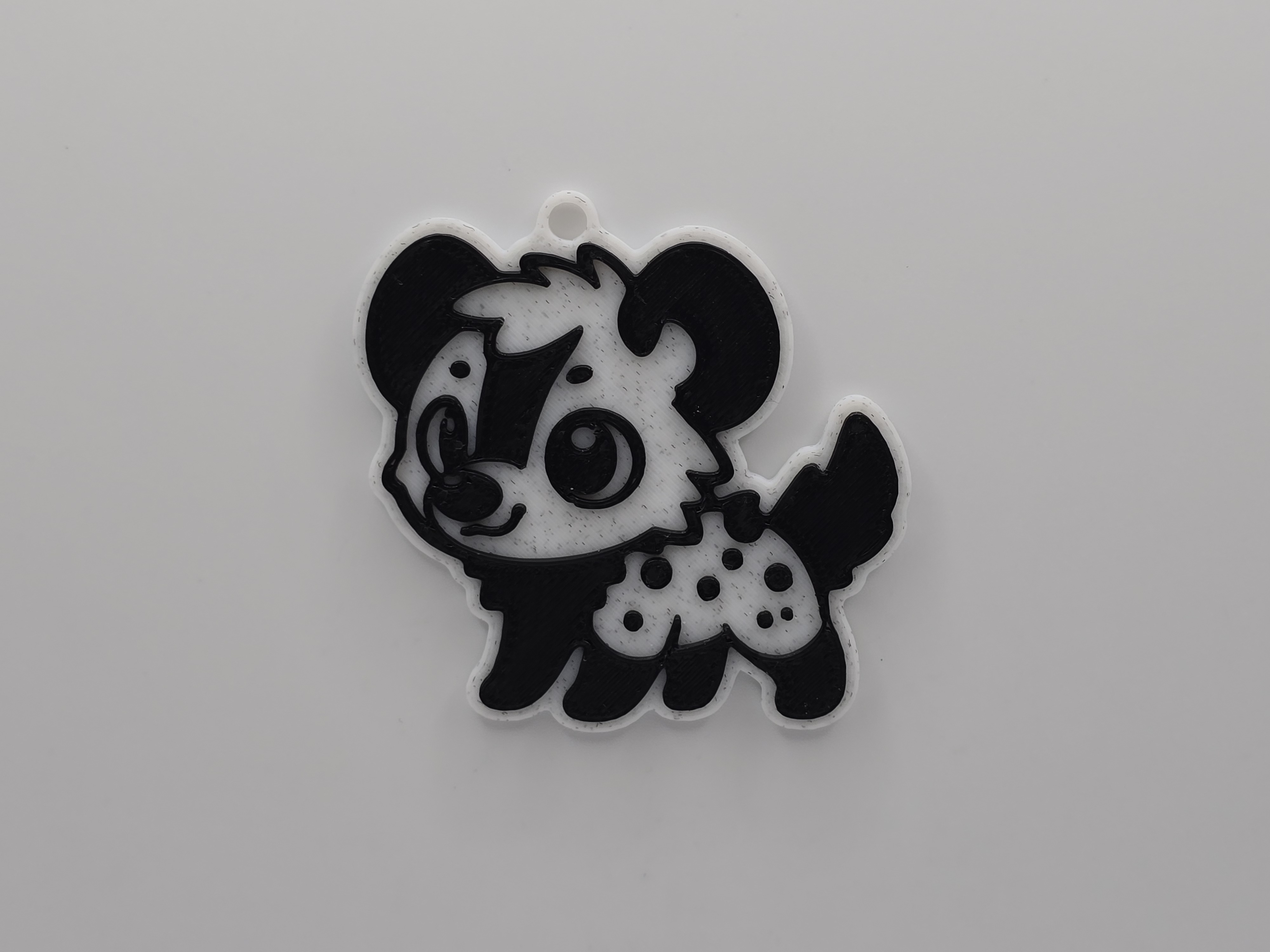Cute Hiena Keychain 3D model