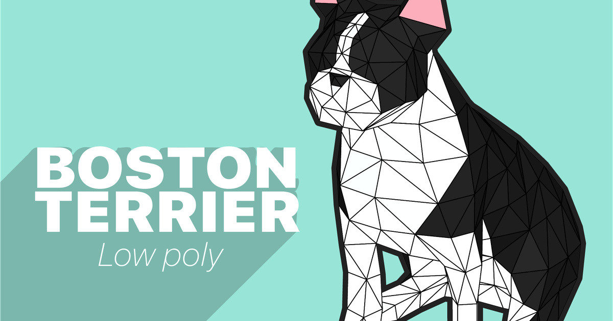 boston-terrier-low-poly-by-orrego-download-free-stl-model