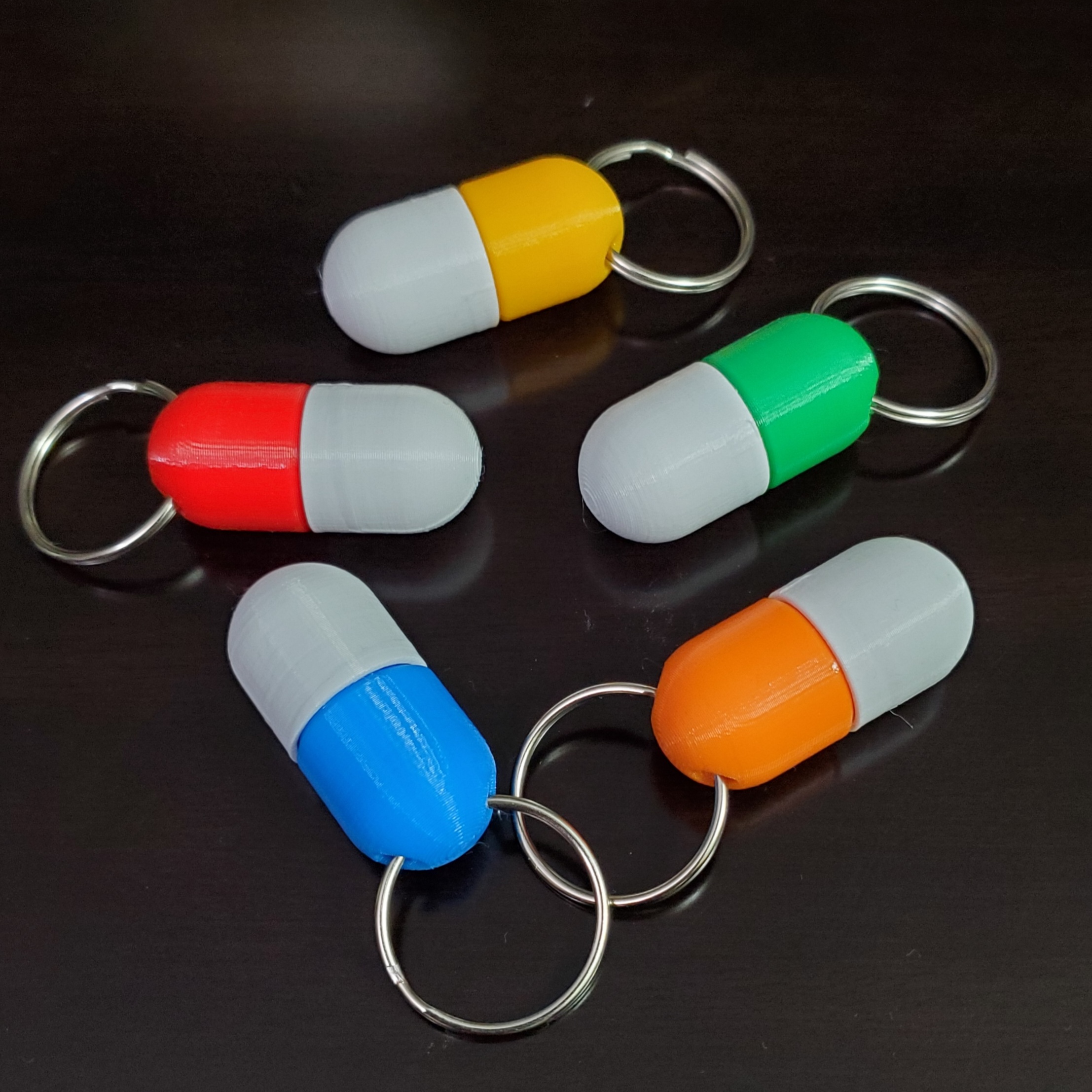 Pill Keychain - Pill Shaped Pill Case by Ziggy | Download free STL ...