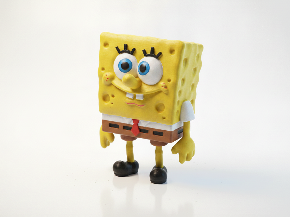 SpongeBob Figurine Cartoon Character 3D Printable