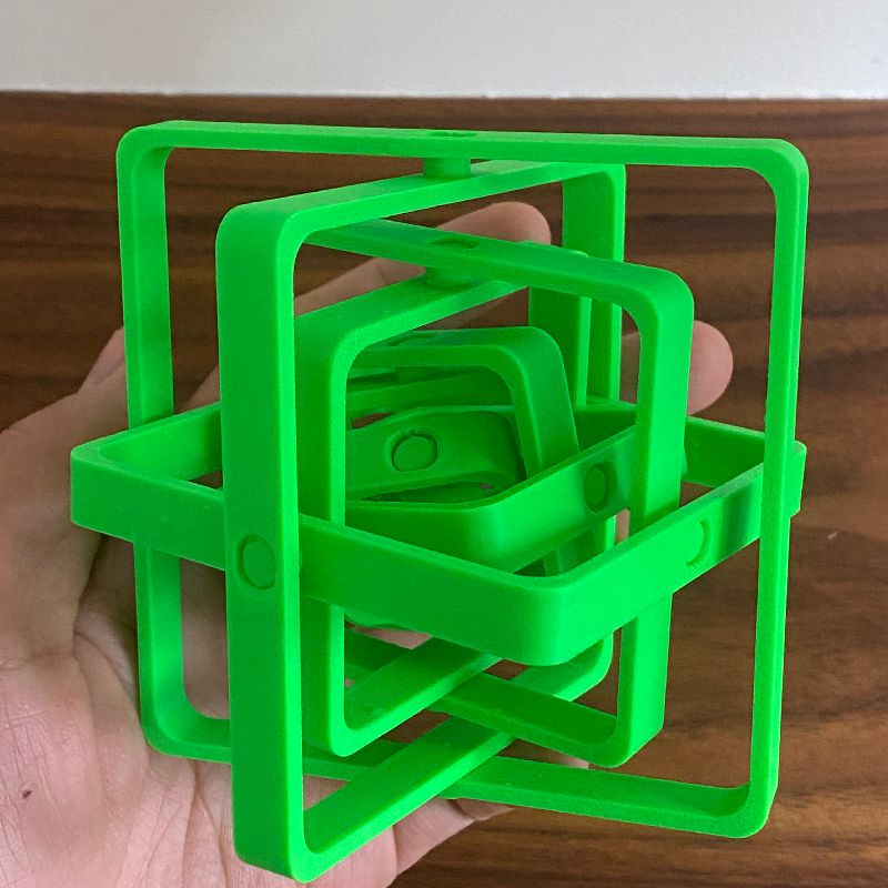 Print in Place SQUARE Gyroscope Fidget by Endless | Download free STL ...