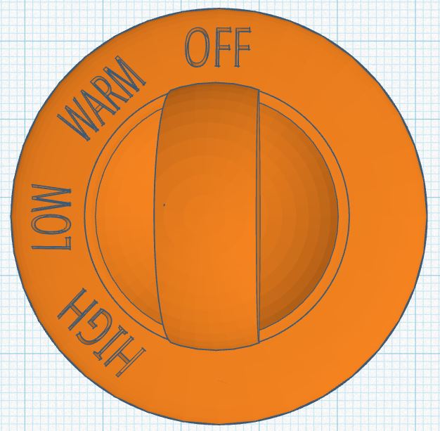 Hamilton Beach Crockpot replacement heat knob