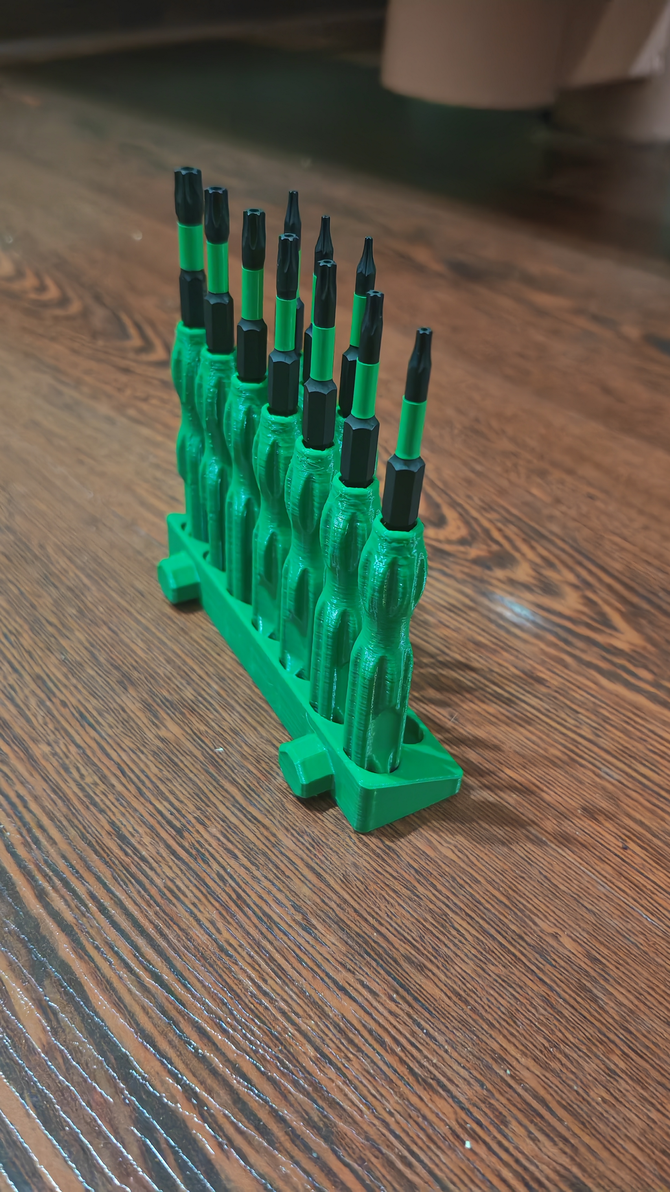 Screwdriver holder on OpenGrid panel